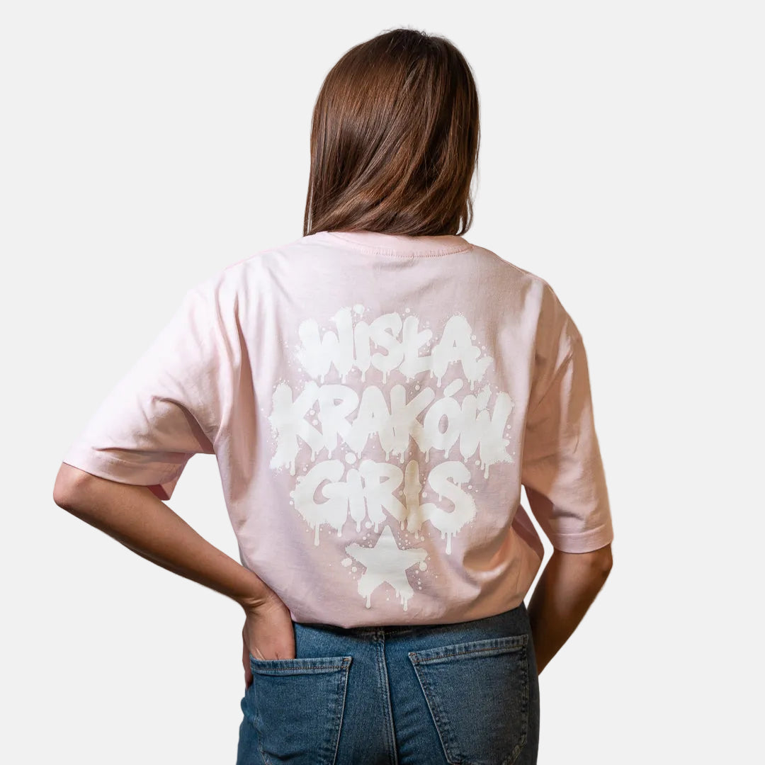 T-shirt Wisła Kraków Girls - różowy - TS Wisła Kraków 1906 - Przestrzeń Białej Gwiazdy