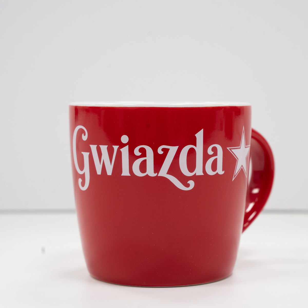 Kubek Handy Biała Gwiazda - czerwony - TS Wisła Kraków 1906 - Przestrzeń Białej Gwiazdy