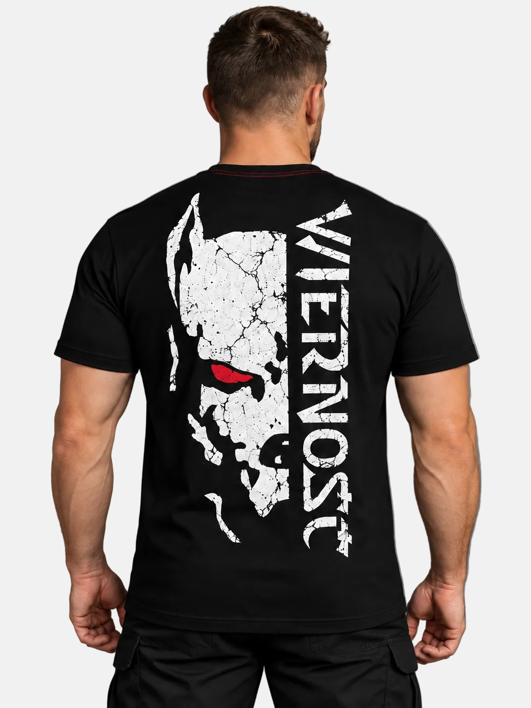 T-shirt Wierność Pies - czarny - TS Wisła Kraków 1906 - Przestrzeń Białej Gwiazdy