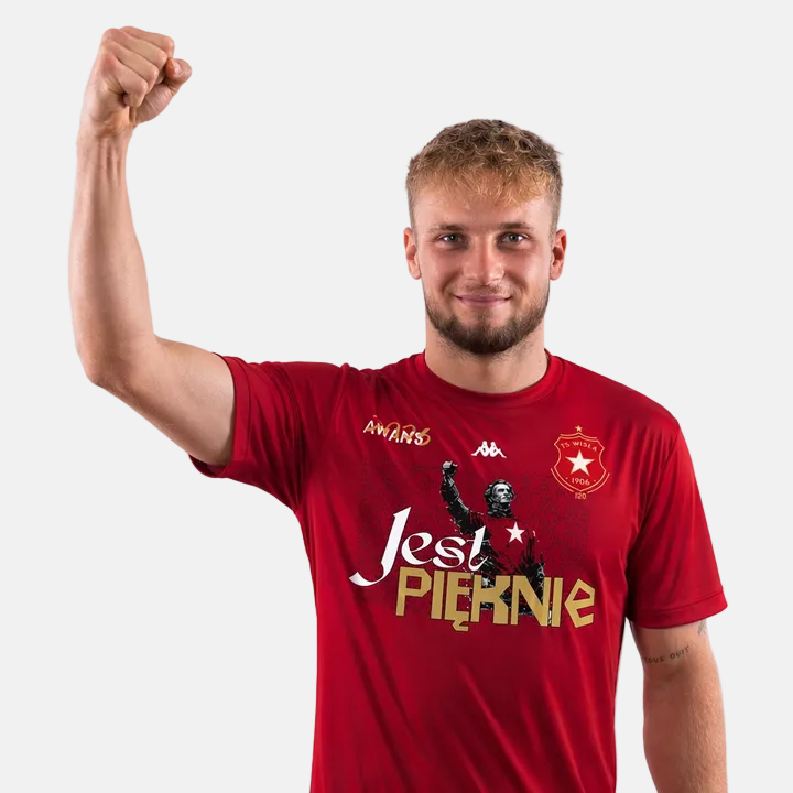 Kappa koszulka Awans 2026 - czerwona - Official FanShop - TS Wisła Kraków SA