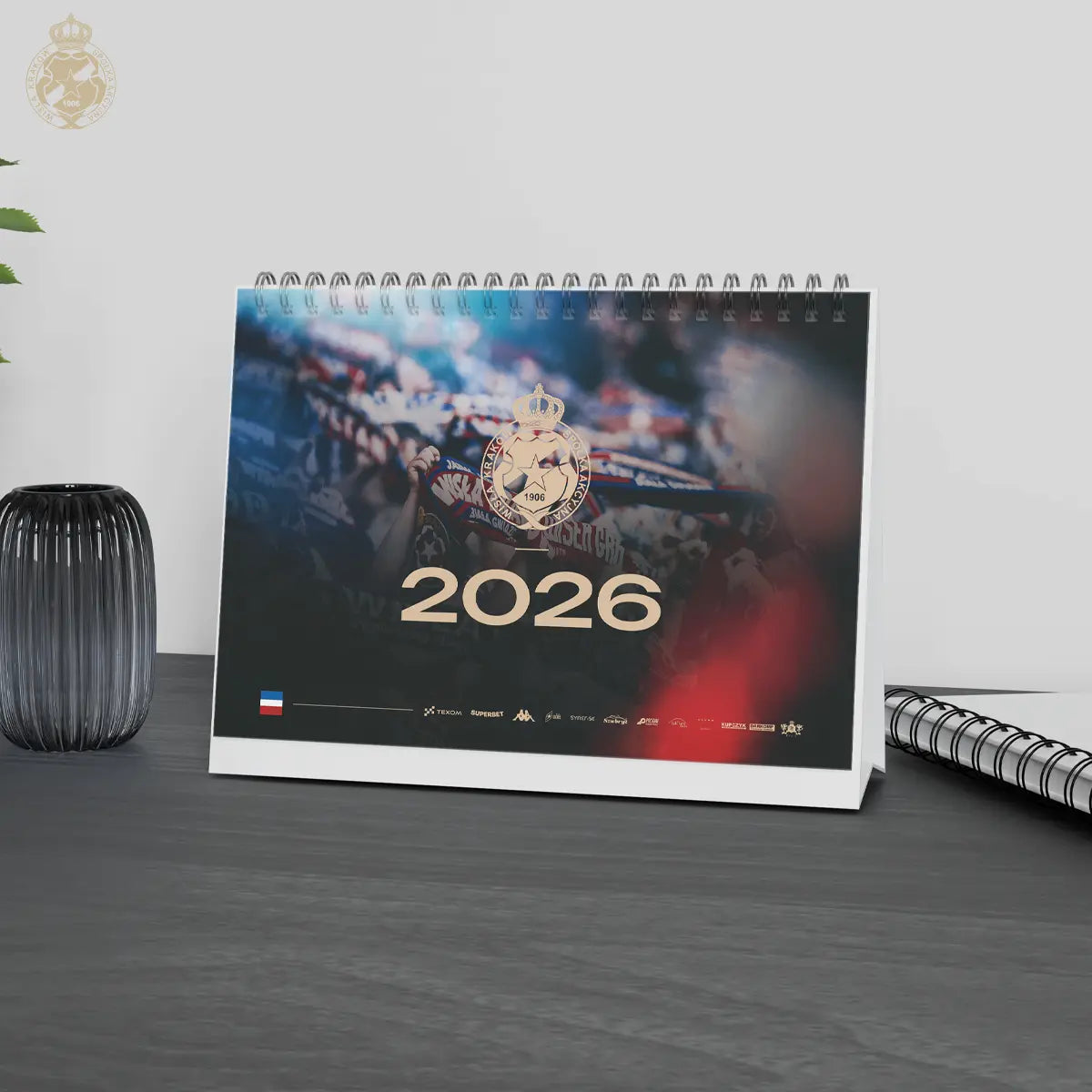 Kalendarz biurko A5 2026 Official FanShop - TS Wisła Kraków SA