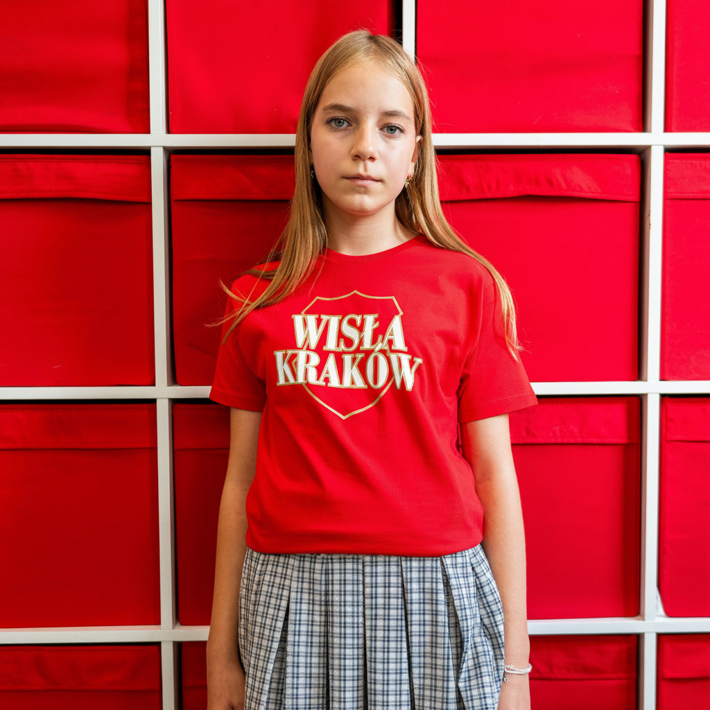 T-shirt dziecięcy Wisła Kraków "X"- czerwony - TS Wisła Kraków 1906 - Przestrzeń Białej Gwiazdy