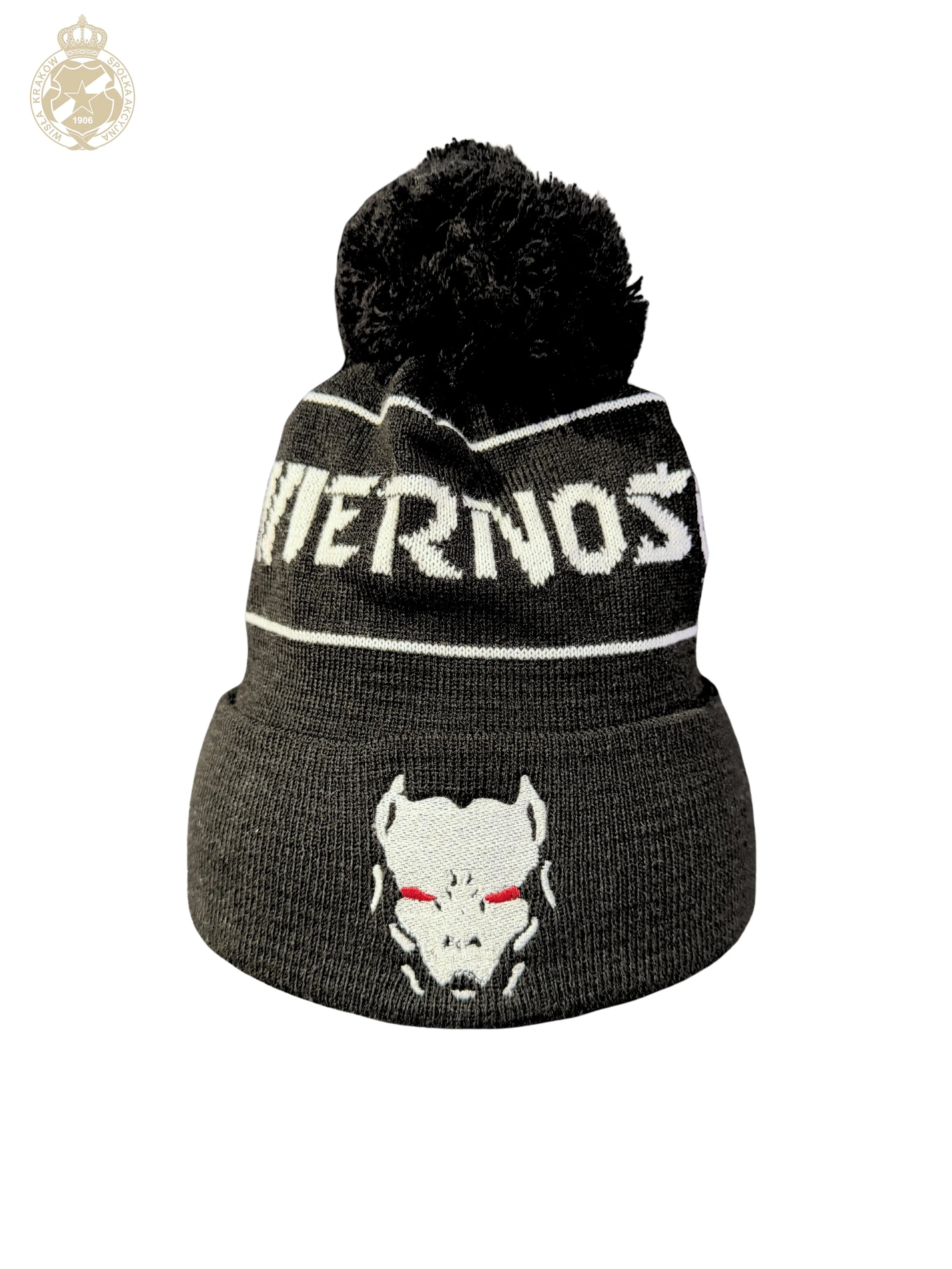 Czapka zimowa Wierność z pomponem Wisła Kraków Offical FanShop