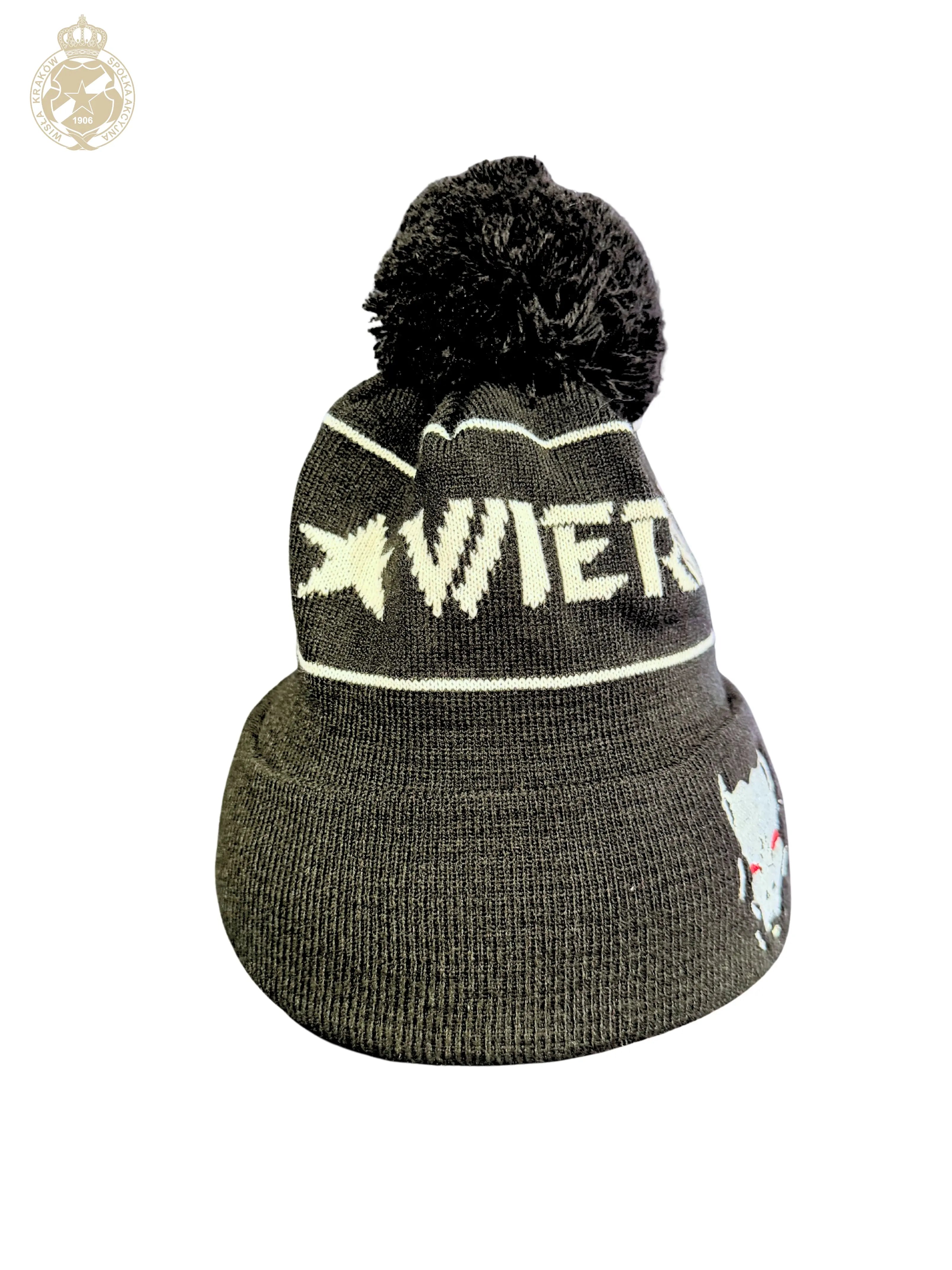 Czapka zimowa Wierność z pomponem Wisła Kraków Offical FanShop
