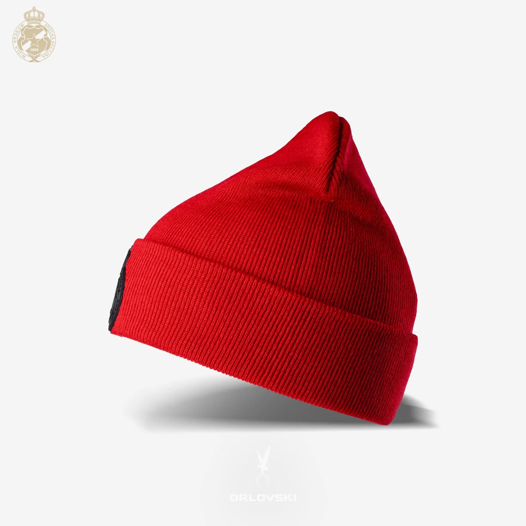 Czapka zimowa czarny Herb SA TSW087 - czerwona Wisła Kraków Offical FanShop