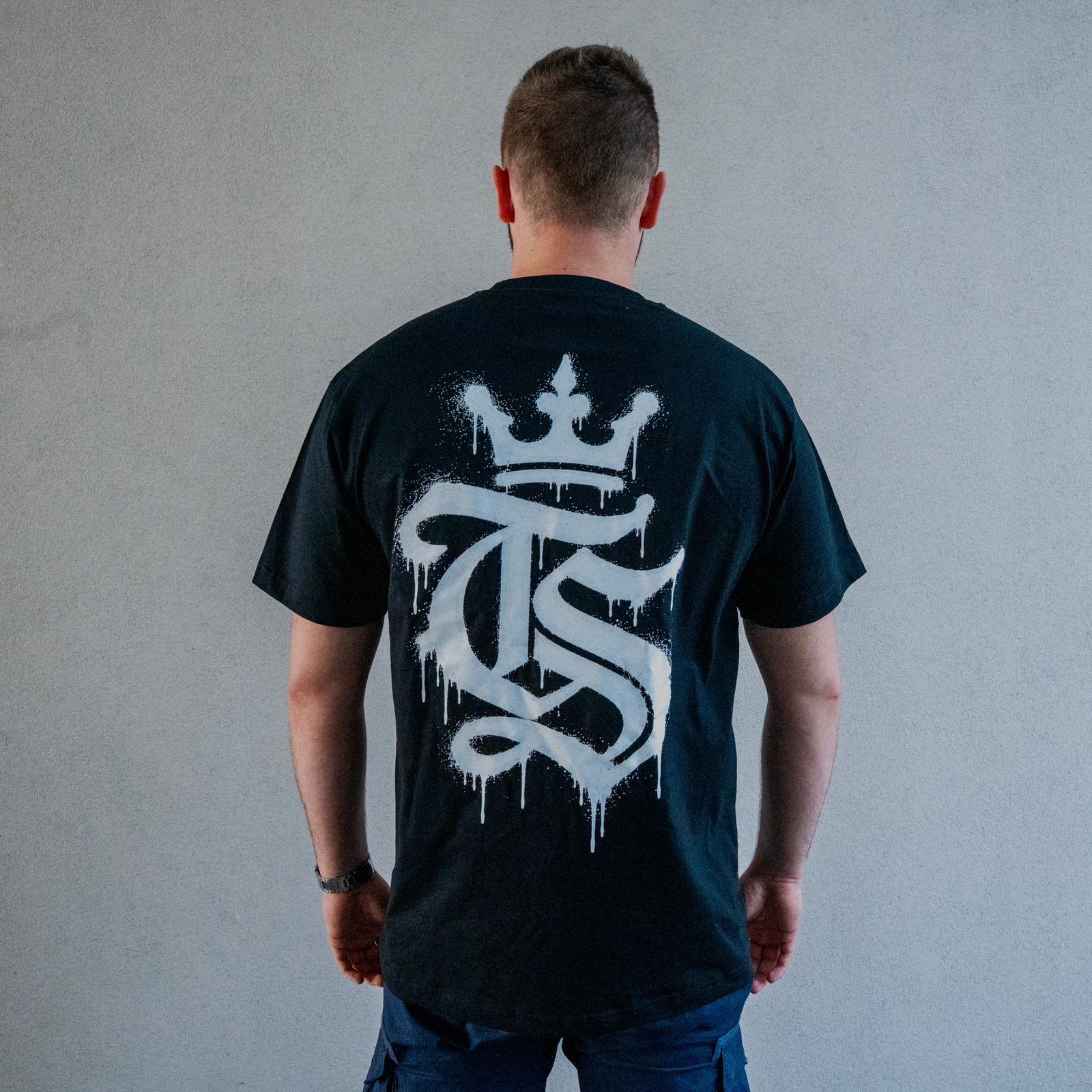 T-shirt graffiti TS - czarny - TS Wisła Kraków 1906 - Przestrzeń Białej Gwiazdy