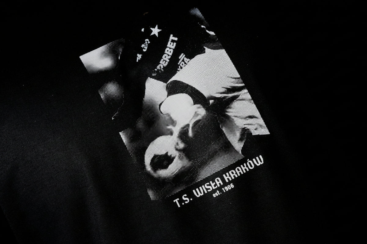 T-shirt player - czarny - TS Wisła Kraków 1906 - Przestrzeń Białej Gwiazdy
