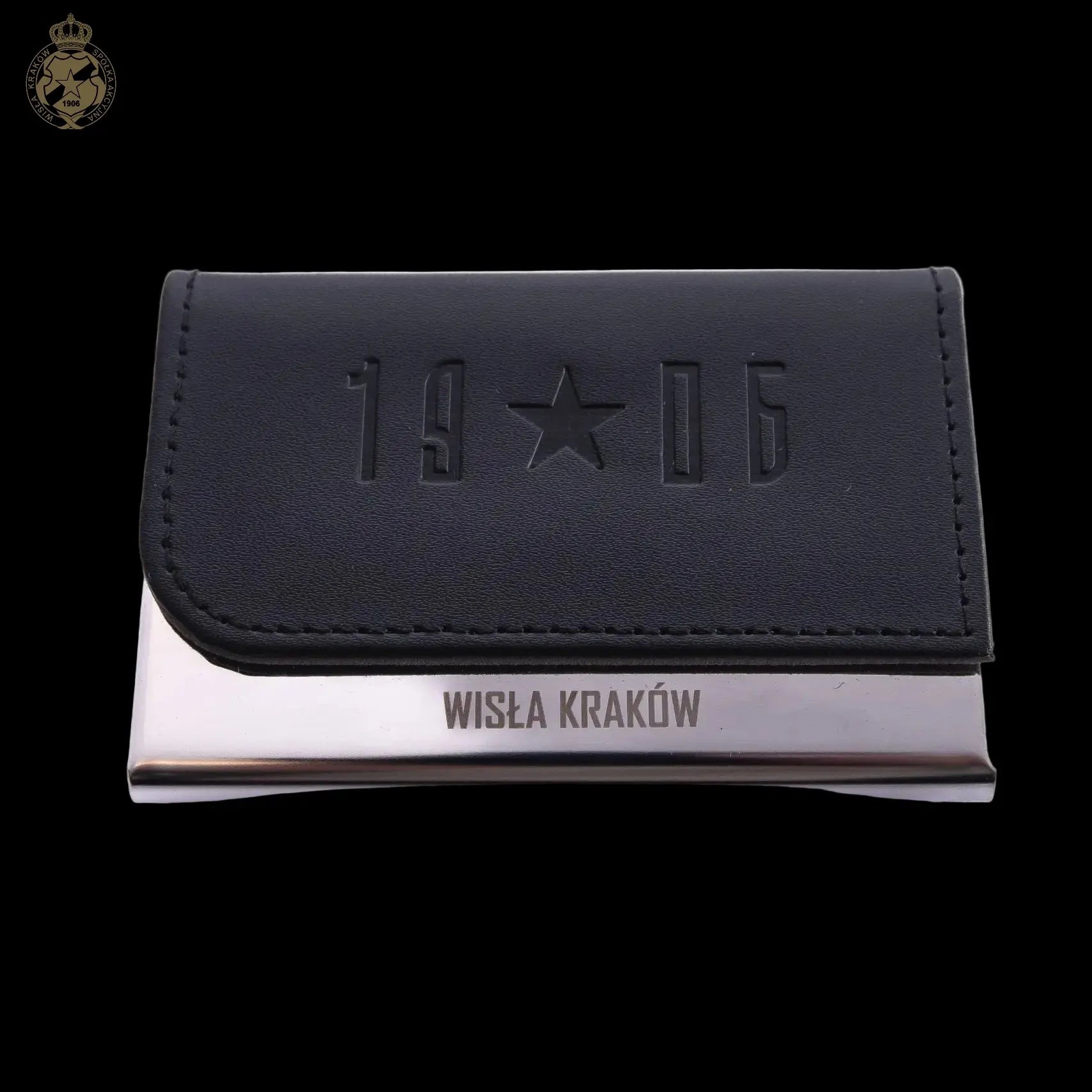 Wizytownik metalowy 1906 - czarny Official FanShop - TS Wisła Kraków SA