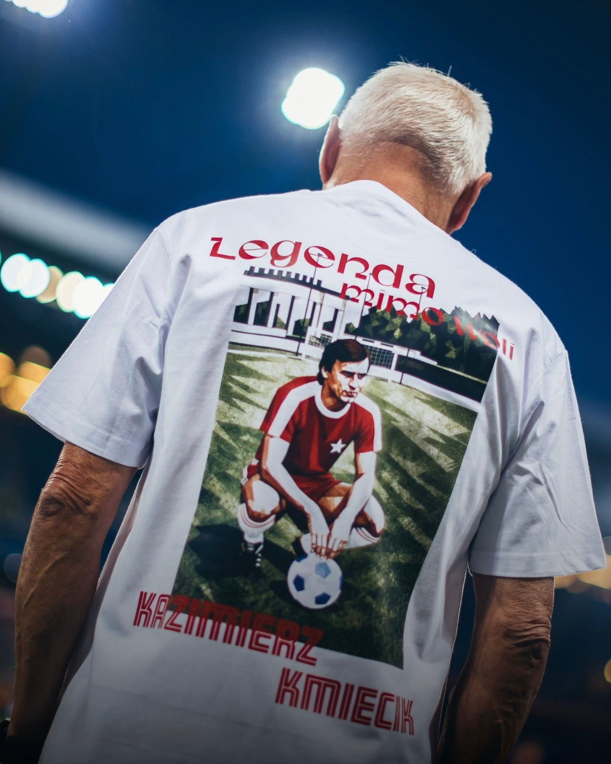 T-shirt Kmiecik - biały - TS Wisła Kraków 1906 - Przestrzeń Białej Gwiazdy