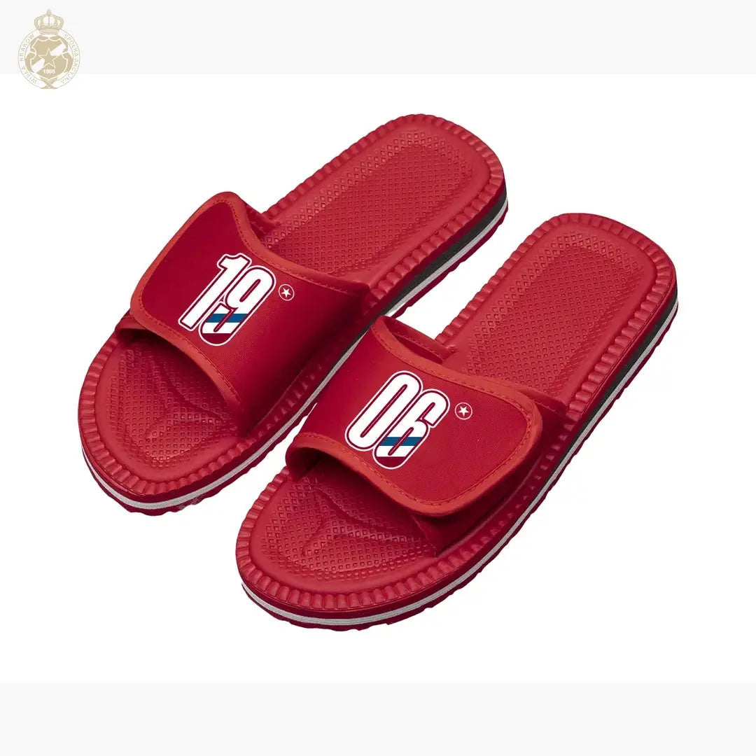 Klapki czerwone Official FanShop - TS Wisła Kraków SA