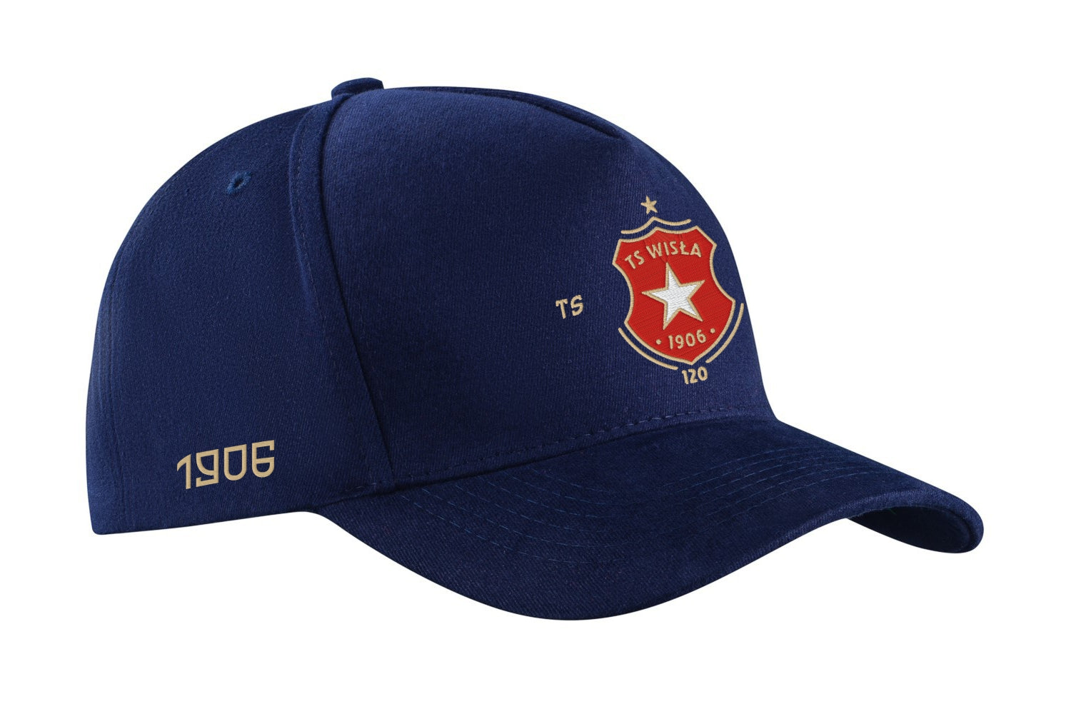 Czapka z daszkiem Herb 120 kolor - granatowa - Wisła Kraków Offical FanShop