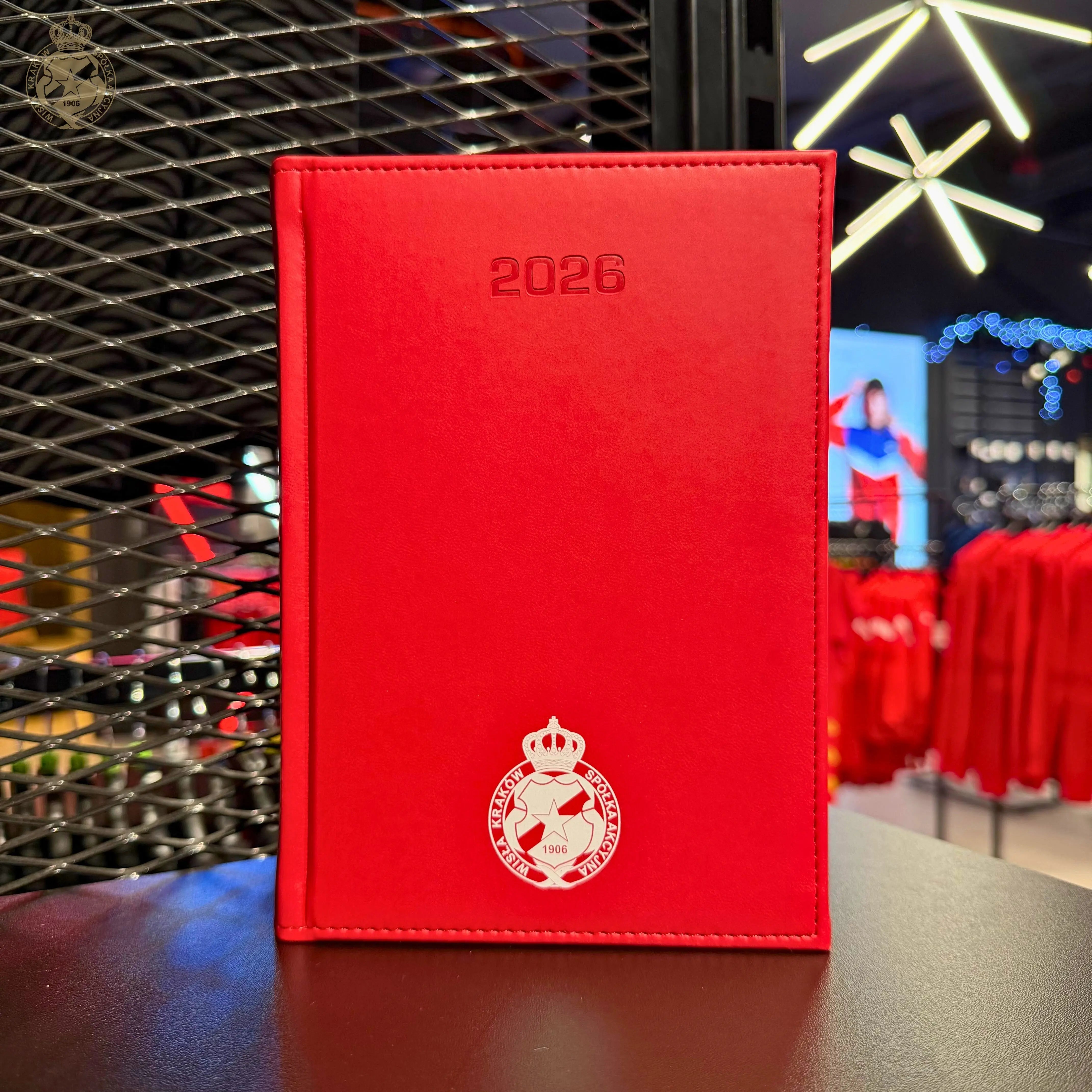 Kalendarz książkowy 2026 - czerwony Wisła Kraków Offical FanShop