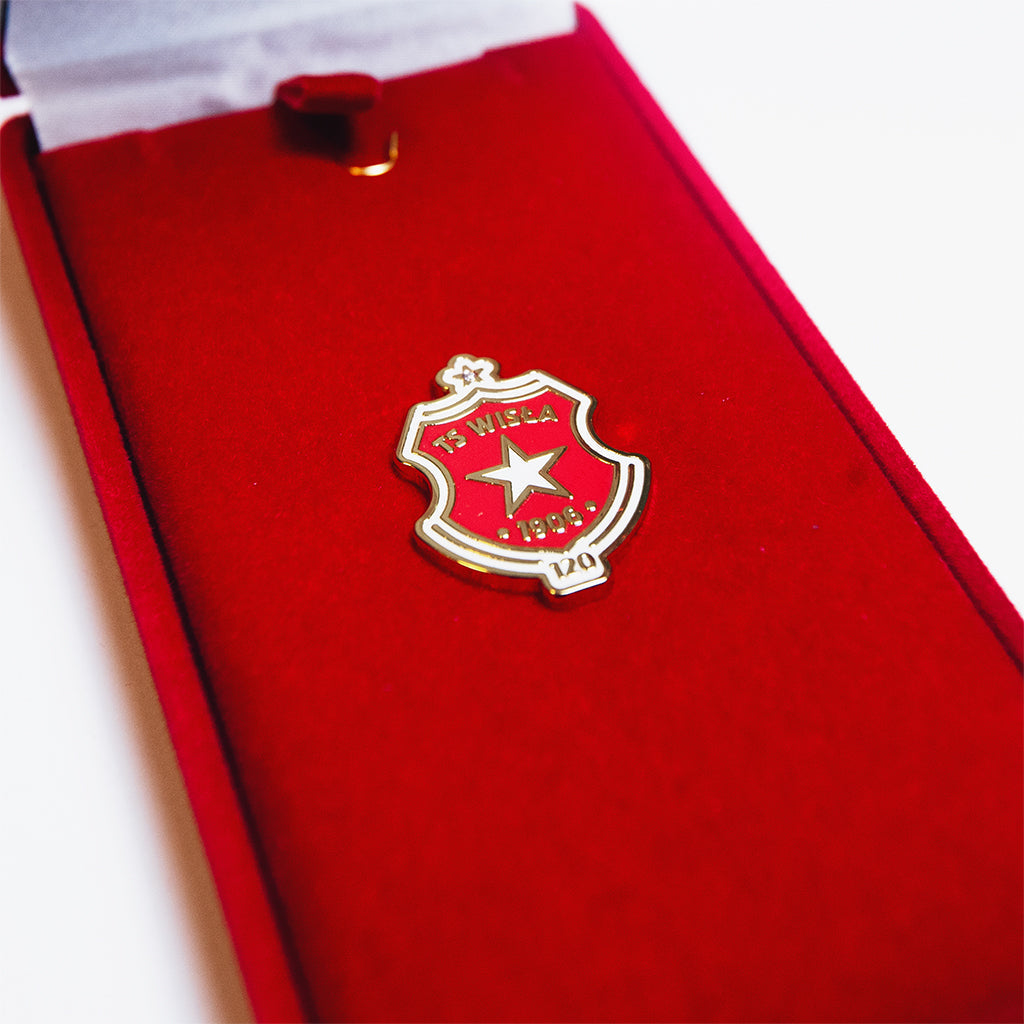 Licytacja: Odznaka Jubileuszowa z diamentem nr 1928 - TS Wisła Kraków 1906 - Przestrzeń Białej Gwiazdy