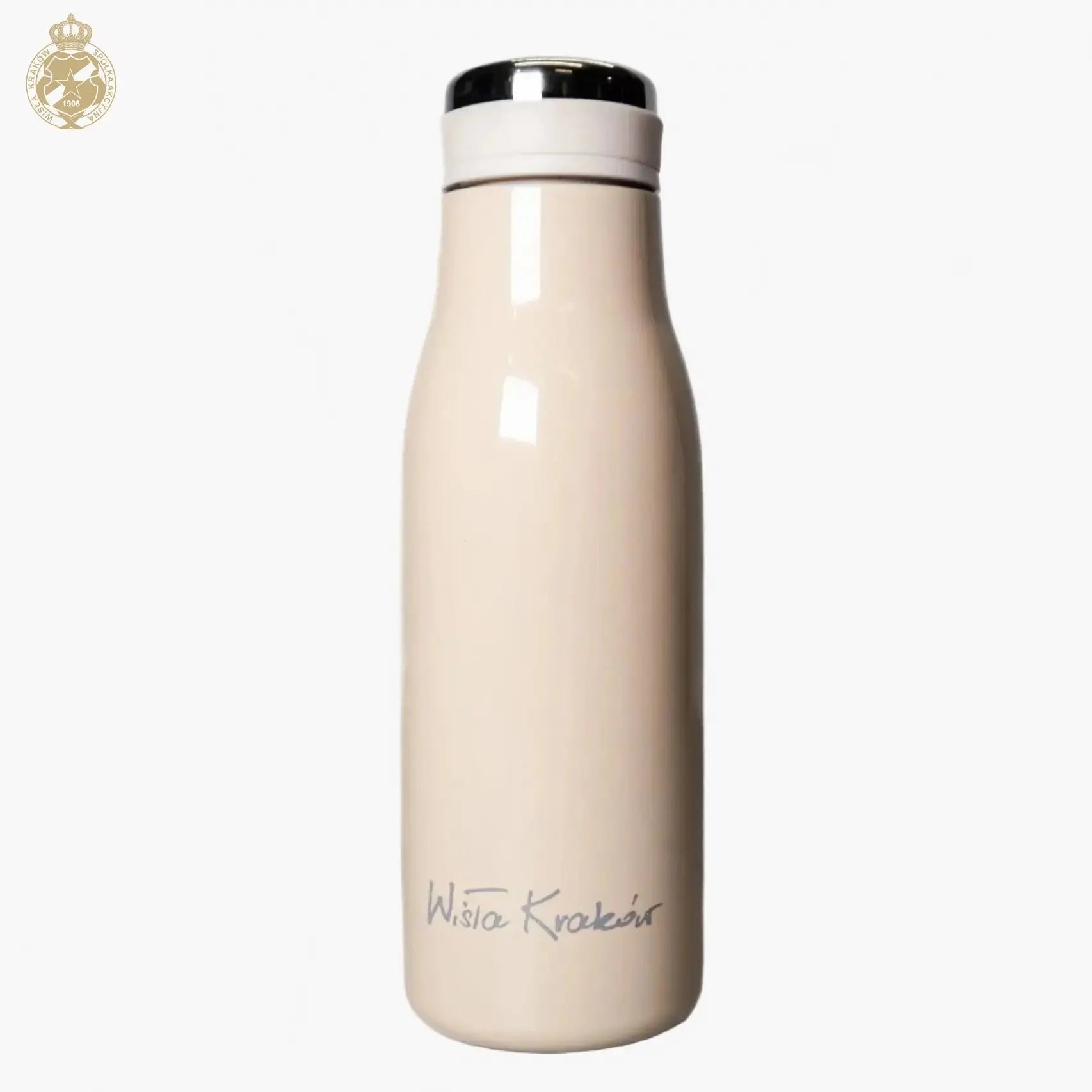 Butelka termiczna -beżowa Official FanShop - TS Wisła Kraków SA