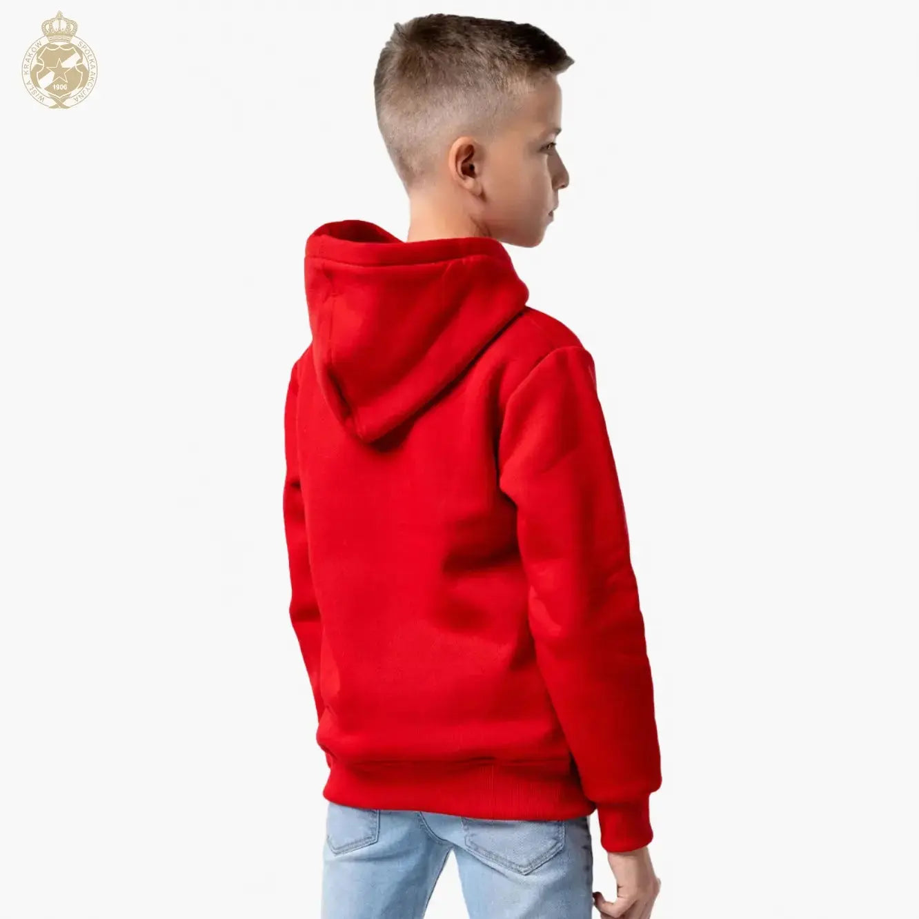 Bluza dziecięca z kapturem - czerwona - TS Wisła Kraków SA