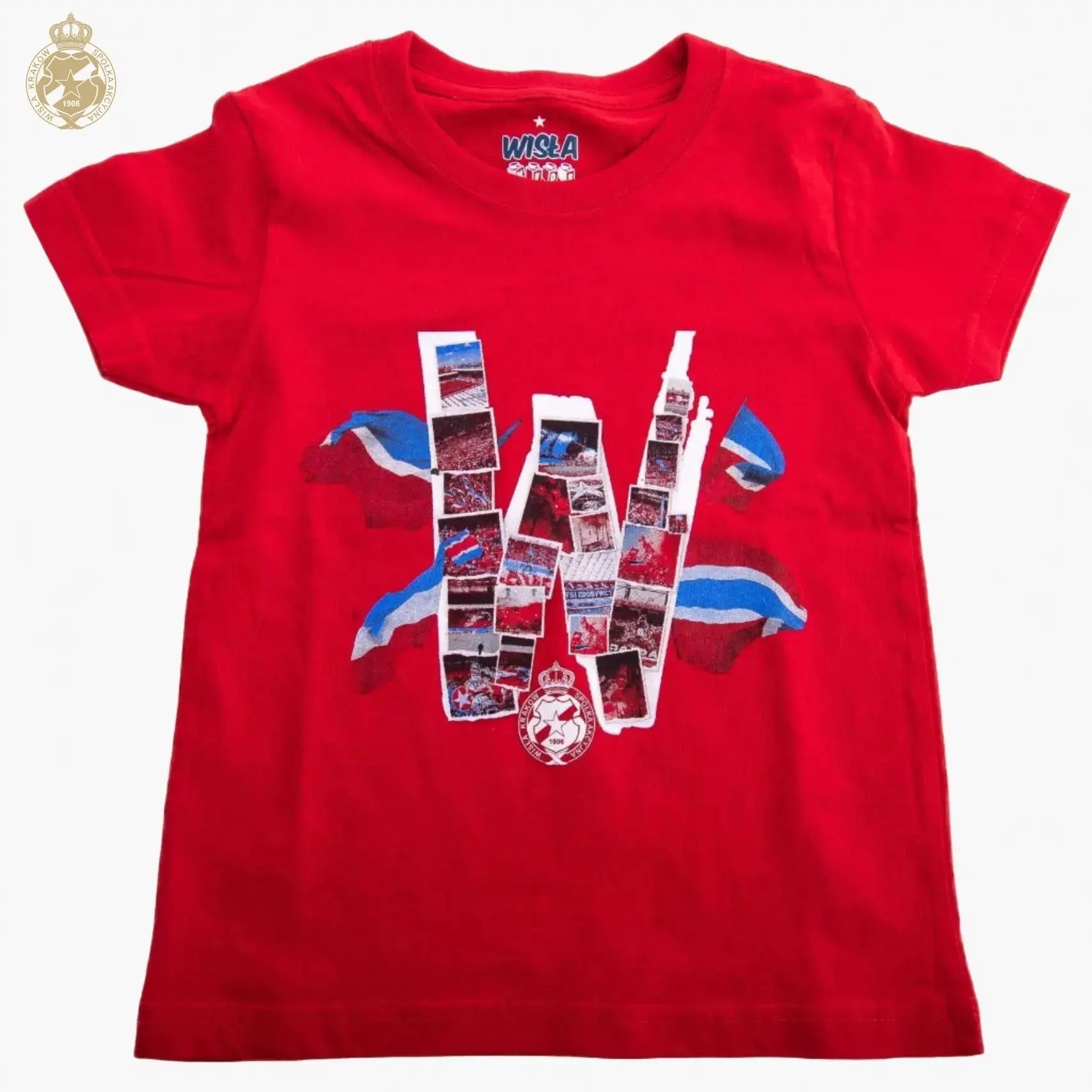T-shirt dziecięcy W jak Wisła - czerwony Official FanShop - TS Wisła Kraków SA