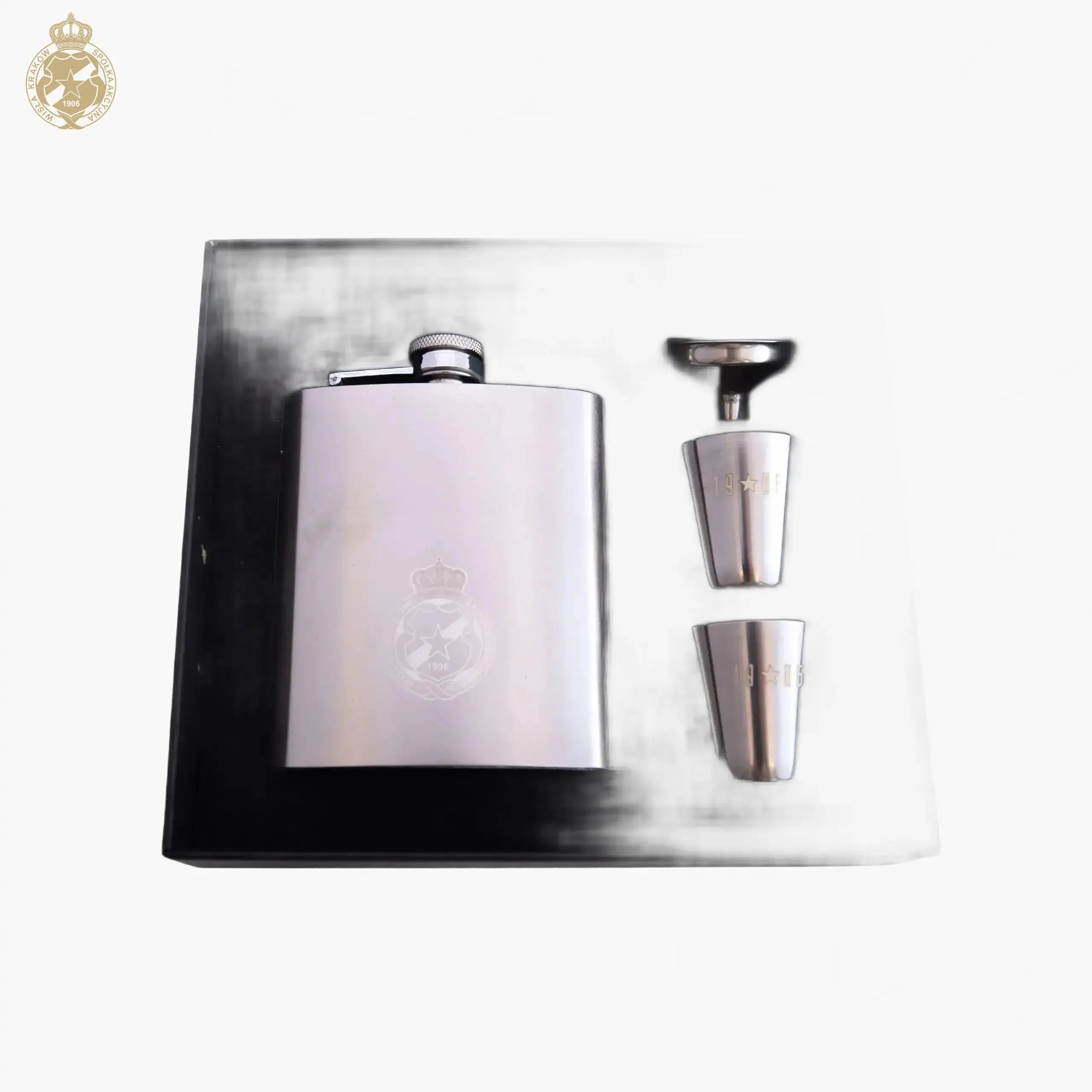 Piersiówka srebrna Herb SA Official FanShop - TS Wisła Kraków SA