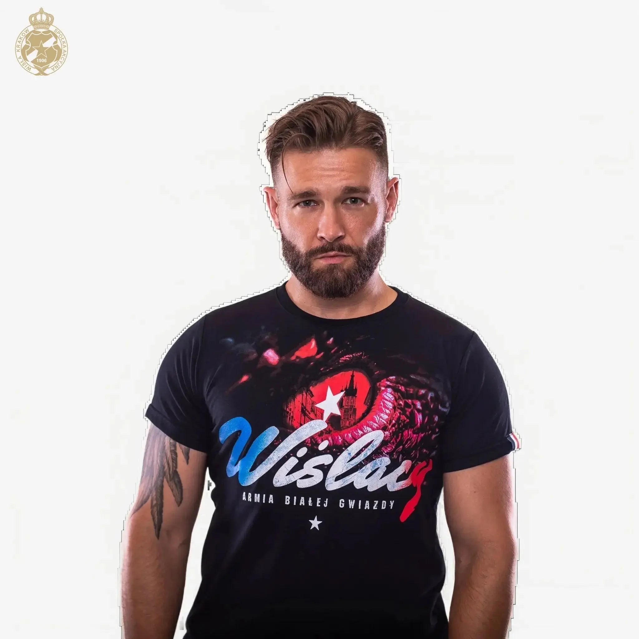 T-shirt Wiślacy - czarny Official FanShop - TS Wisła Kraków SA