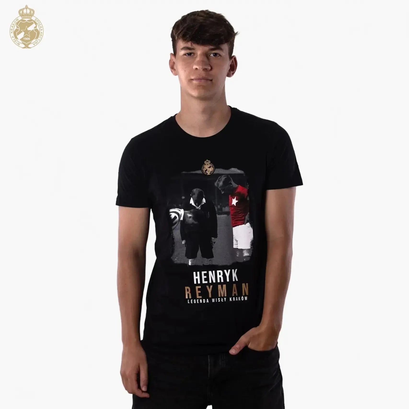T-shirt Henryk Reyman - czarny Official FanShop - TS Wisła Kraków SA