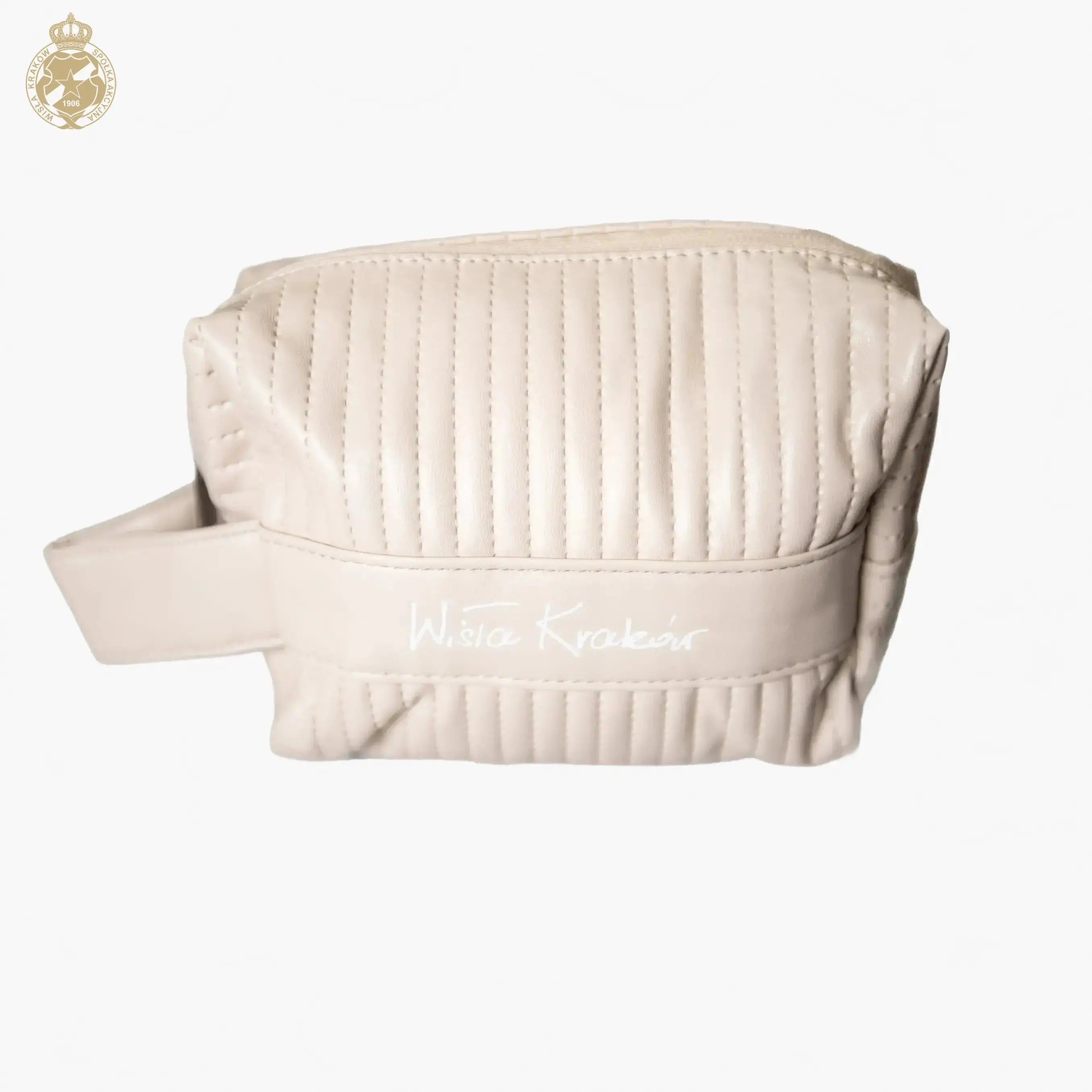 Kosmetyczka damska beżowa Official FanShop - TS Wisła Kraków SA