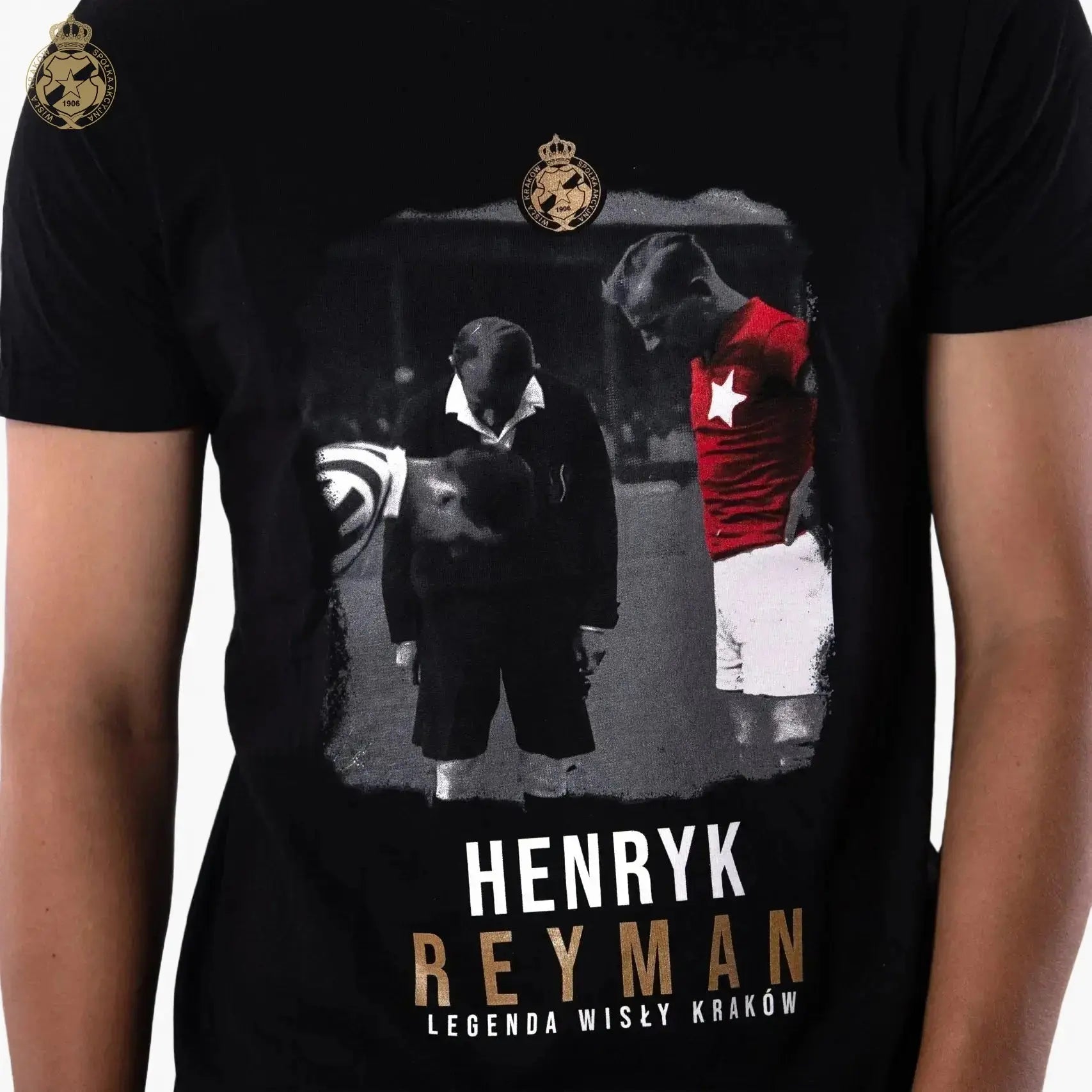 T-shirt Henryk Reyman - czarny Official FanShop - TS Wisła Kraków SA