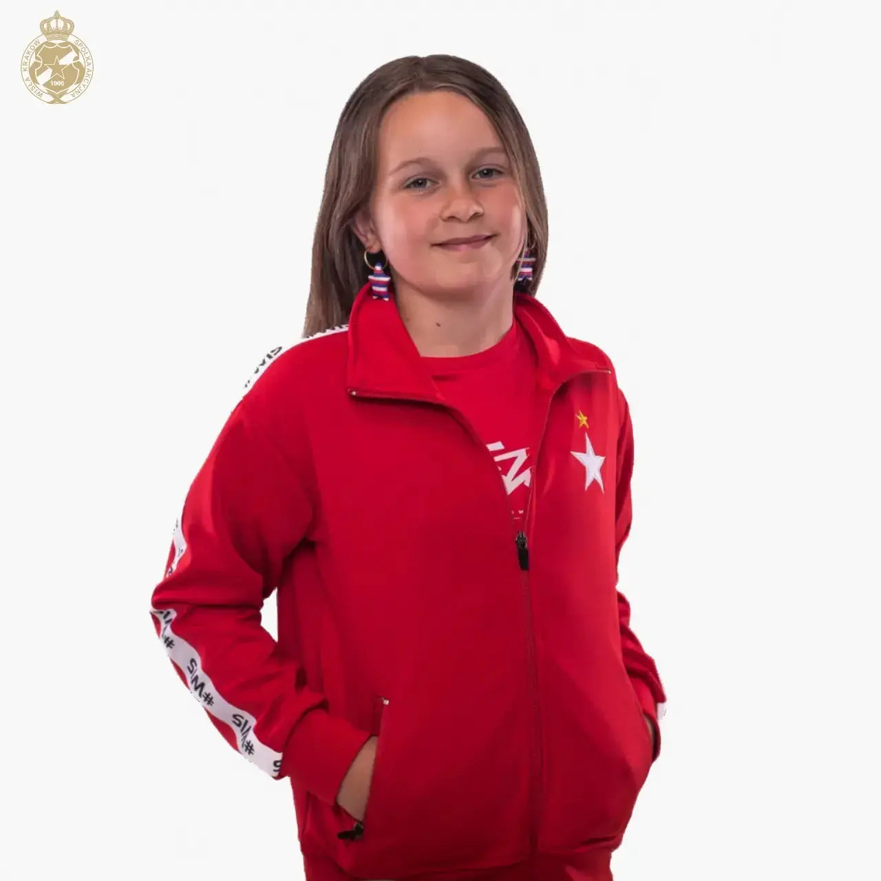 Bluza dziecięca #WIS - czerwona Official FanShop - TS Wisła Kraków SA