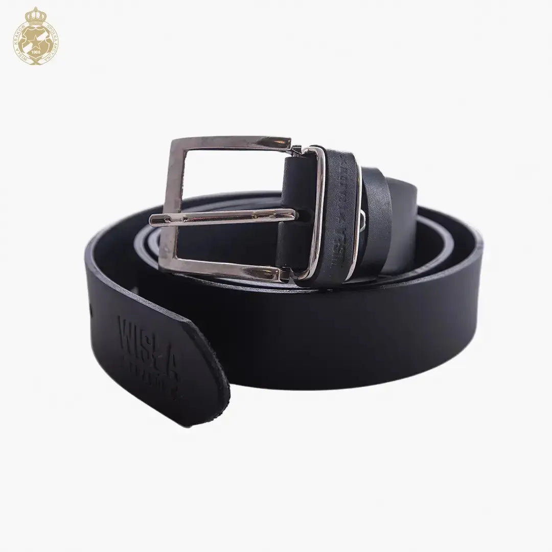 Pasek skórzany Wisła Kraków – czarny Official FanShop - TS Wisła Kraków SA