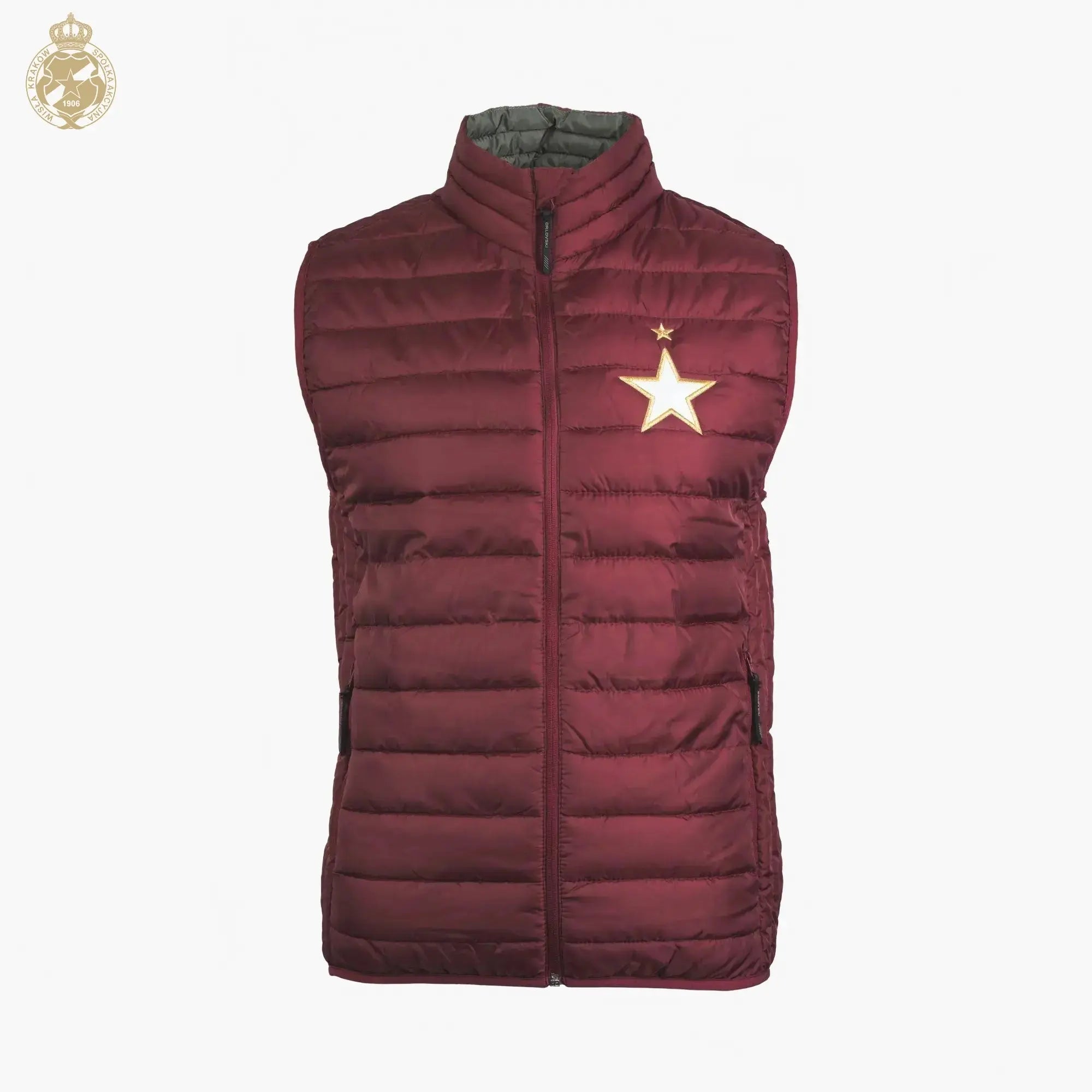Bezrękawnik Gwiazda - bordowy Official FanShop - TS Wisła Kraków SA
