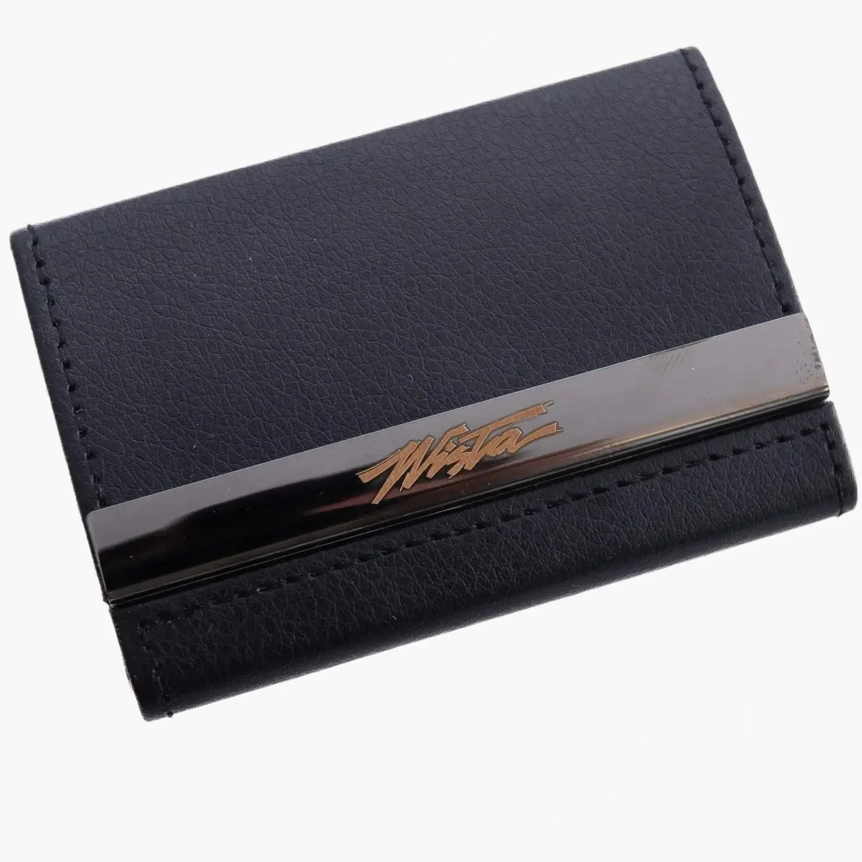 Wizytownik skórzany Wisła - czarny Official FanShop - TS Wisła Kraków SA