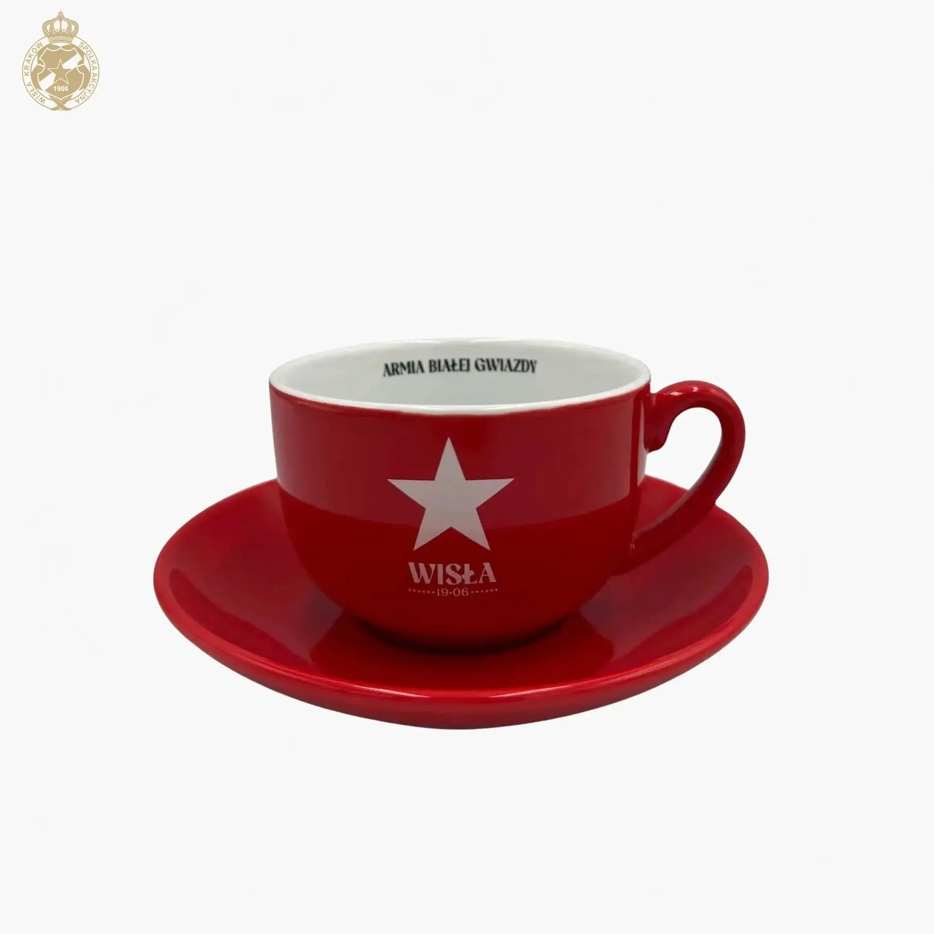Filiżanka Armia Białej Gwiazdy - czerwona Official FanShop - TS Wisła Kraków SA