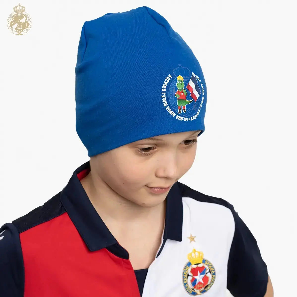 Czapka dziecięca zimowa Smok - niebieska Official FanShop - TS Wisła Kraków SA