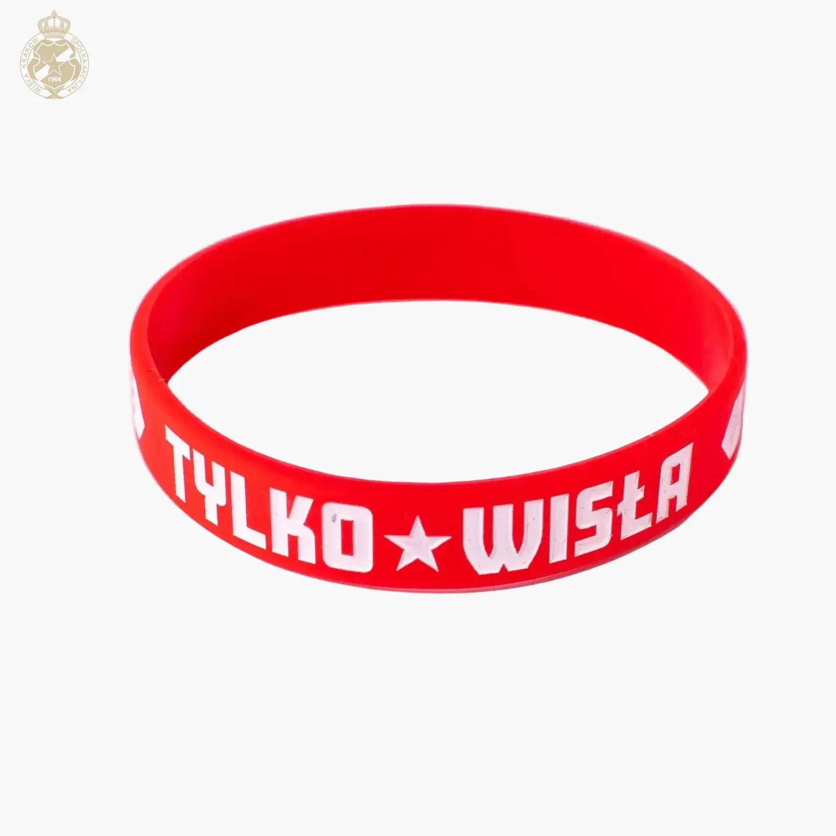 Opaska silikonowa Tylko Wisła - czerwona Official FanShop - TS Wisła Kraków SA