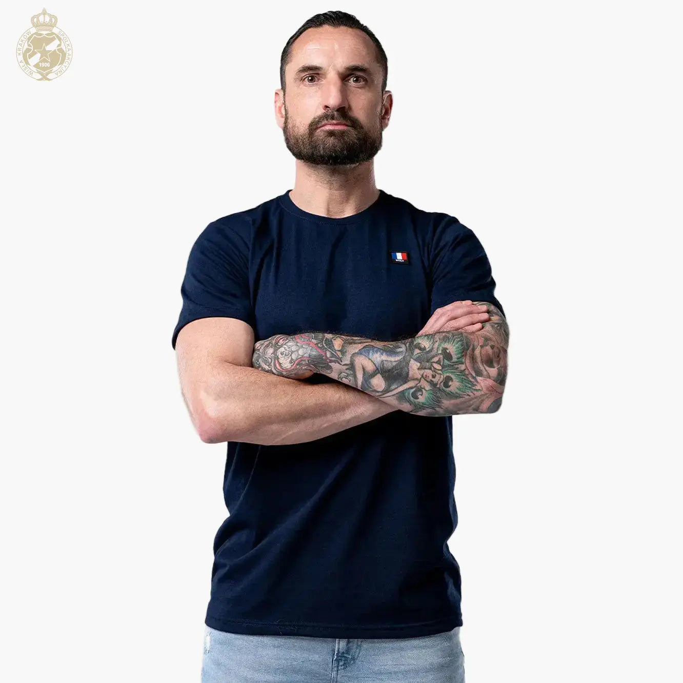 T-shirt Wisła basic - granatowy Official FanShop - TS Wisła Kraków SA