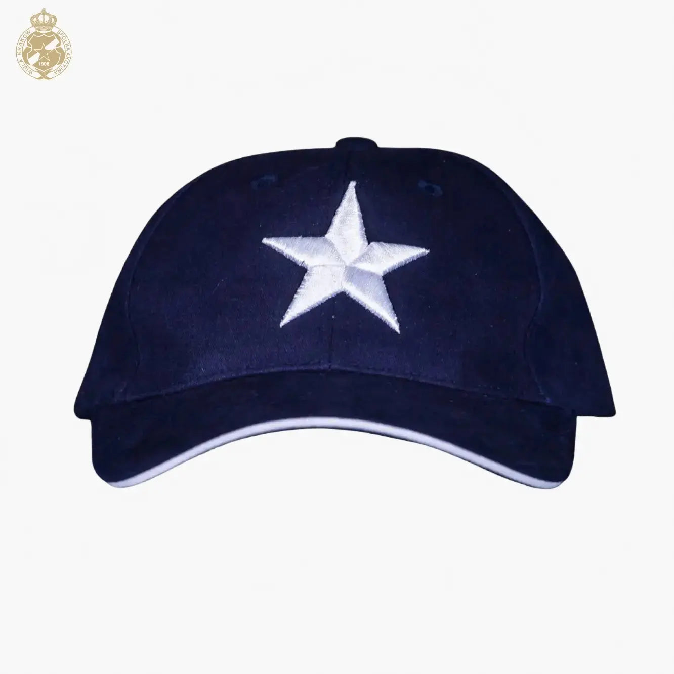 Czapka z daszkiem Biała Gwiazda - granatowa Official FanShop - TS Wisła Kraków SA