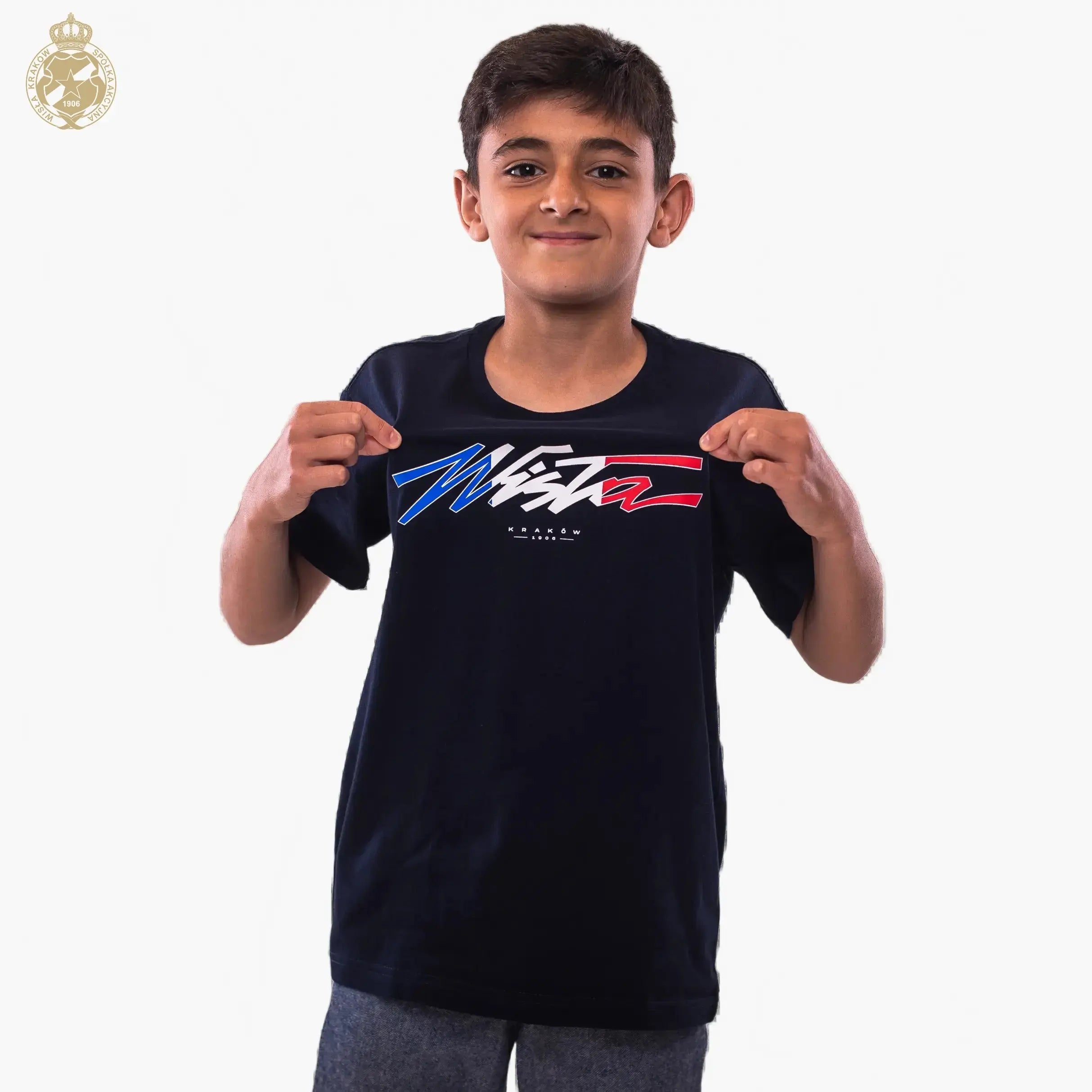 T-shirt dziecięcy Wisła - granatowy Official FanShop - TS Wisła Kraków SA