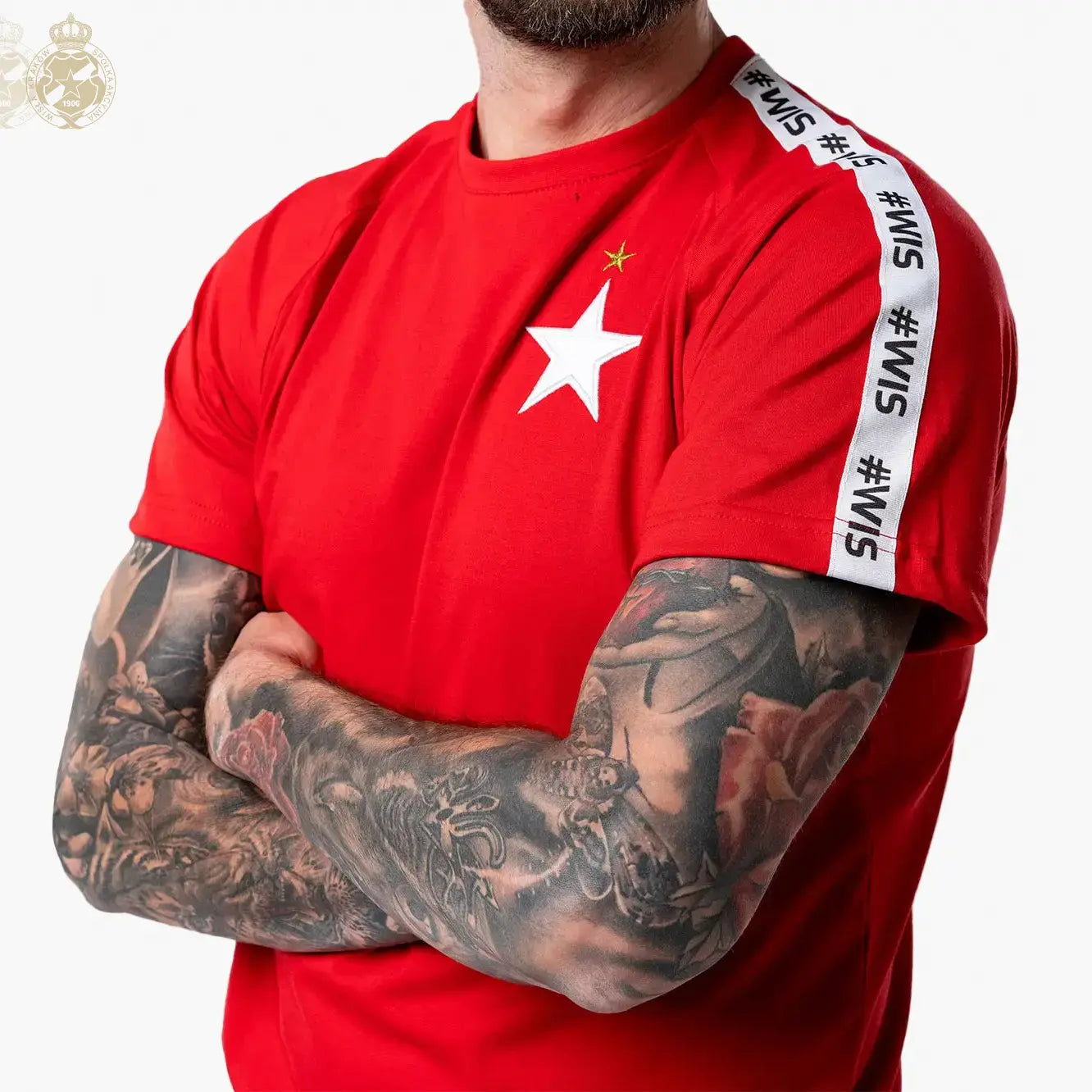 T-shirt #Wis - czerwony - TS Wisła Kraków SA