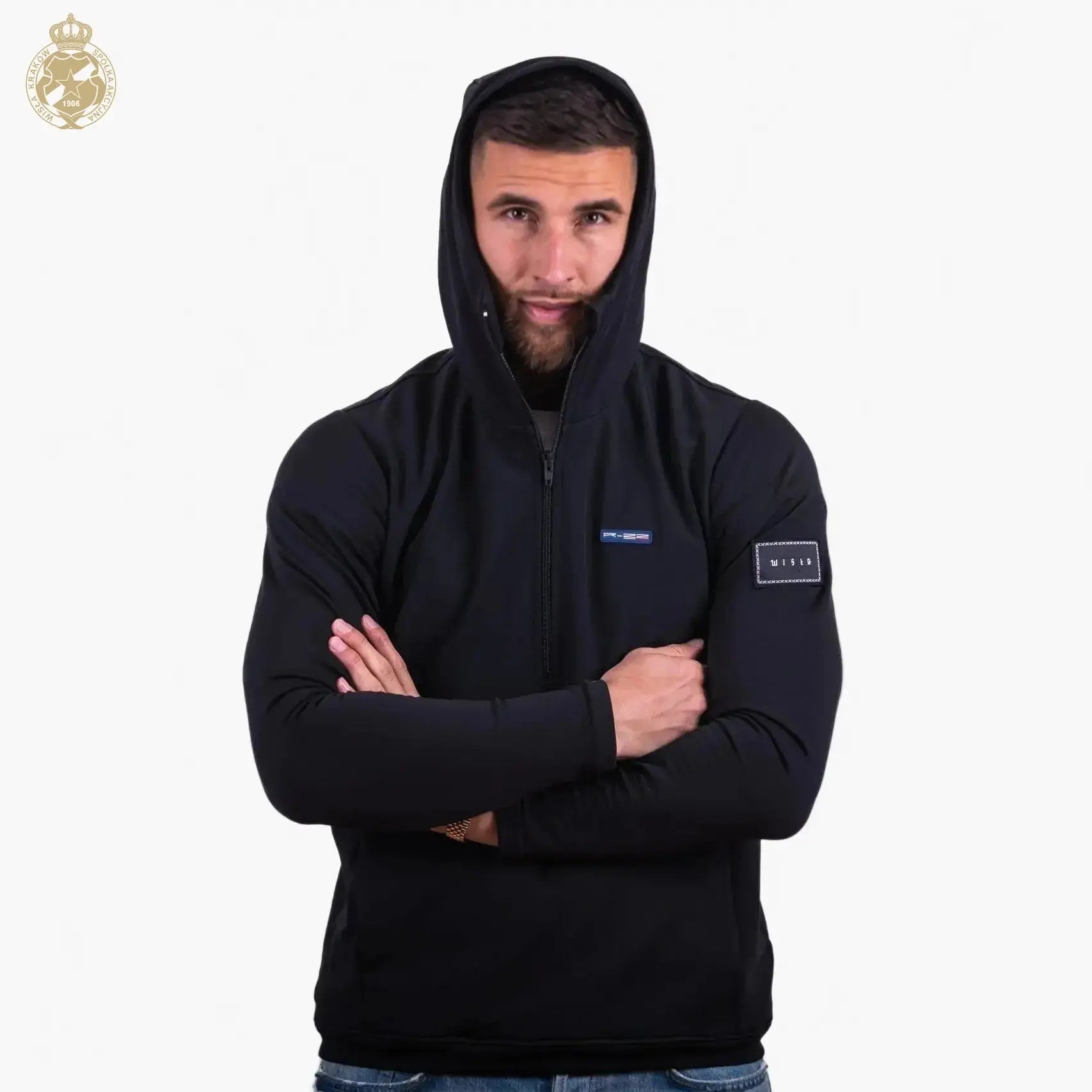 Bluza R22 half-shell-czarna Official FanShop - TS Wisła Kraków SA
