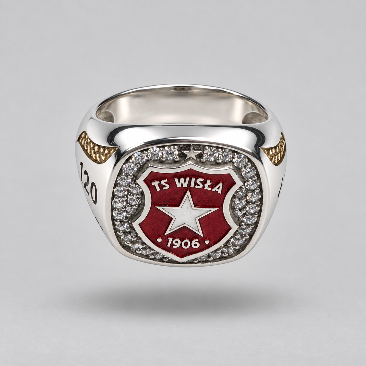 Sygnet Jubileuszowy 120-lecia TS Wisła Kraków - TS Wisła Kraków 1906 - Przestrzeń Białej Gwiazdy