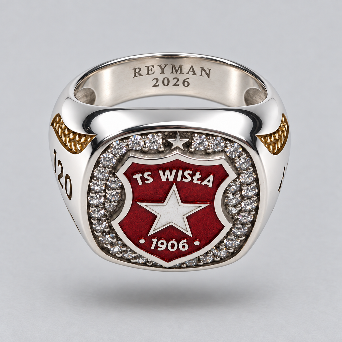 Sygnet Jubileuszowy 120-lecia TS Wisła Kraków - TS Wisła Kraków 1906 - Przestrzeń Białej Gwiazdy